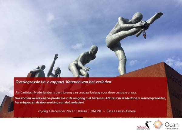 Flyer Overlegessie Ocan NiNsee Caribisch Slavernijverleden