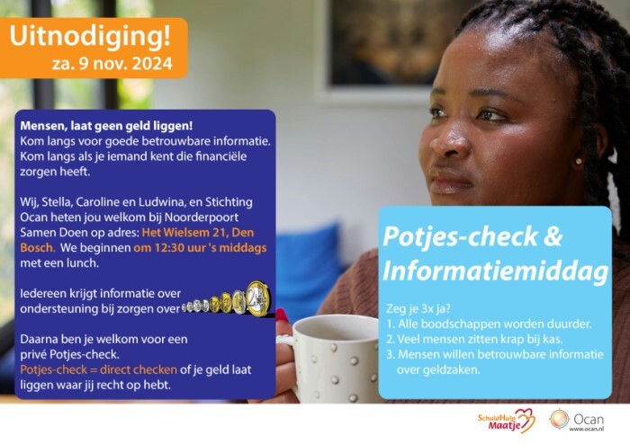  AVS Potjescheck Informatie middag Den Bosch Schuldhulpmaatje Samen Erop Vooruit Ocan Caribisch